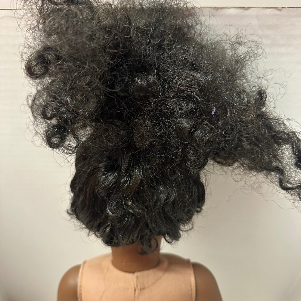 American Girl 18" Doll Dark Skin Brown Eyes Curly Hair TLC Nude - Picture 12 of 16